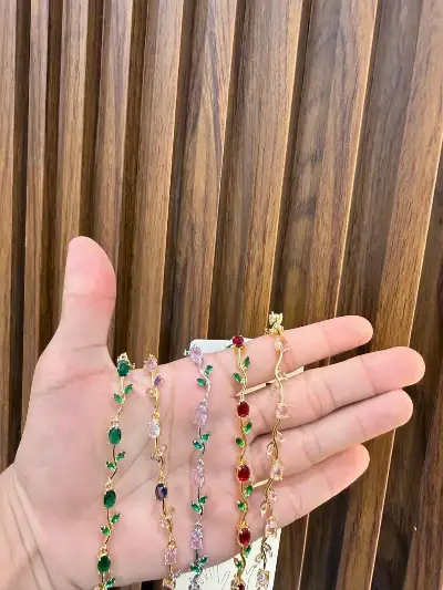 Colorful Charm Bracelet - 1 Pc Multicolor Alloy Accessory 3
