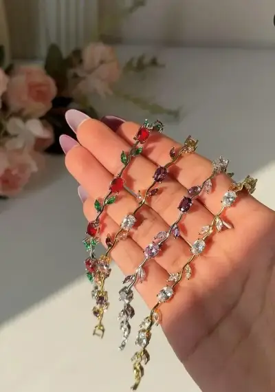 Colorful Charm Bracelet - 1 Pc Multicolor Alloy Accessory