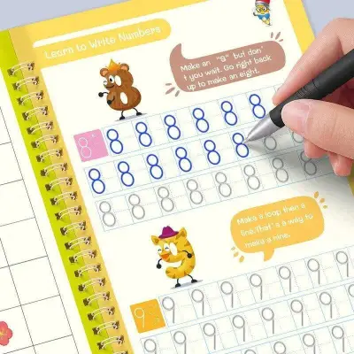 Magic Ink Practice Copybook Set for Kids 3+ 5