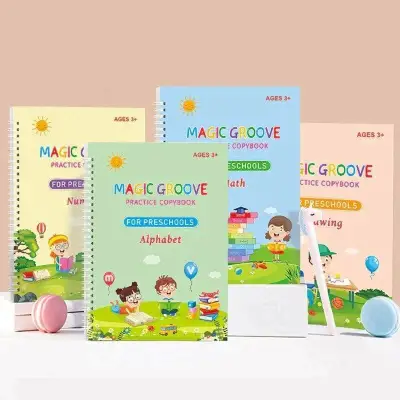 Magic Ink Practice Copybook Set for Kids 3+ 4
