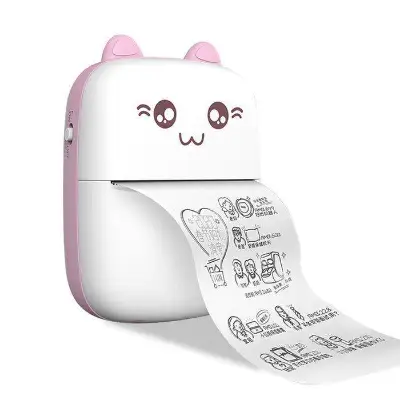 Cute Pink Pocket Printer for Students & Creators 4