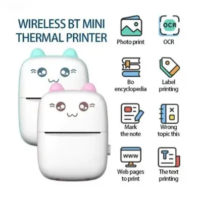 Cute Pink Pocket Printer for Students & Creators 2