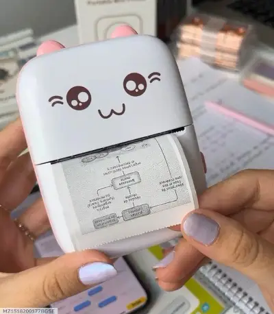 Cute Pink Pocket Printer for Students & Creators 5