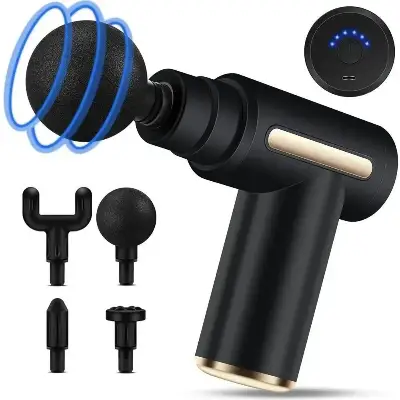 Imported Premium massager machine – massager machine – head massager – massage gun full body – massage gun – body massager – Deep Tissue Percussion Muscle Massage Gun With Multiple Heads For Pain Relief, Muscle Recovery, Neck, Shoulder & Back 2