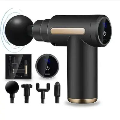 Imported Premium massager machine – massager machine – head massager – massage gun full body – massage gun – body massager – Deep Tissue Percussion Muscle Massage Gun With Multiple Heads For Pain Relief, Muscle Recovery, Neck, Shoulder & Back