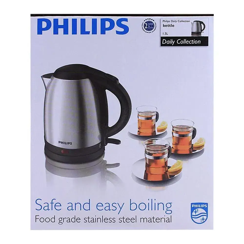 Philips Electric Kettle | 2L Stainless Steel Black
