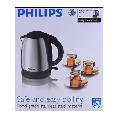 Philips Electric Kettle | 2L Stainless Steel Black