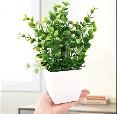 White 3D Plastic Planter for Home Garden Outdoor Use 2