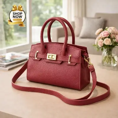 Women's Rexine Plain Hand Bag 2