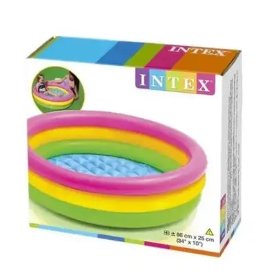 Intex 3 Feet Kids Swimming Pool Pink Green Vinyl 4