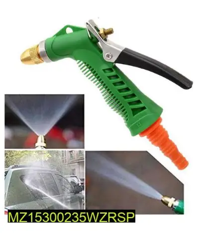 Green Lever Spray Gun with Brass Tip for Car & Garden Use 3